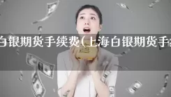 上海白银期货手续费(上海白银期货手续费多少)
